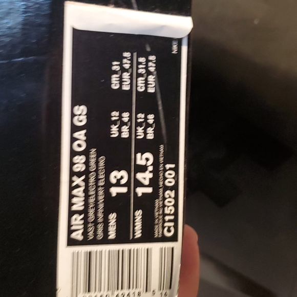 Nike air max 98 On Air gs - Picture 7 of 9